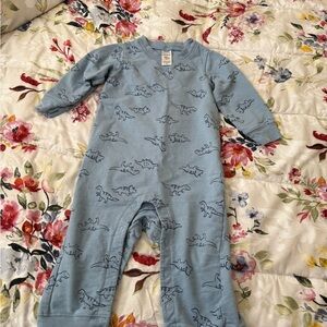 Blue Dinosaur Print Kids One Piece